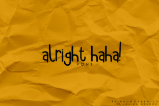 Alright Haha: A Playful Script Font for Brand Design