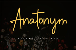 Anatonym: A Web Designer’s Take on This Handwritten Script Font