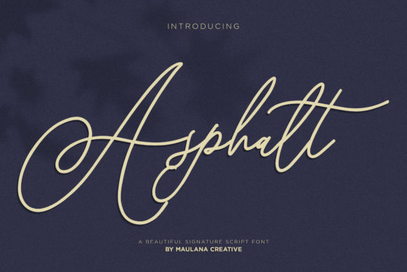 Asphalt Font: A Handcrafted Script for Modern Web Design