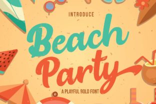 Beach Party Font: A Playful Script for Bold Branding Projects
