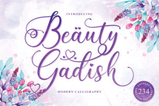 Beauty Gadish: A Script Typeface for Modern Web Design