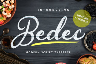 Bedec Font: A Handwritten Script with Bold Editorial Charm