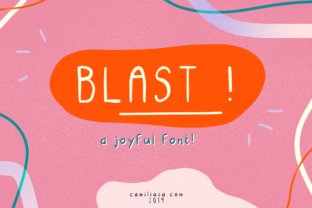 Blast Font: A Lively Script Typeface for Editorial Design and Publication Branding