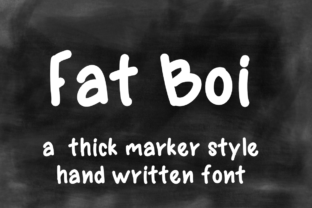 Fat Boi: A Thick Marker Font Built for Bold Digital Presence