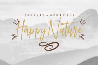 Happy Nature Font: Playful Script for Small Business Branding