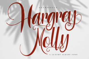 Hargrey Molly: A Charming Script Font for Handmade Product Design