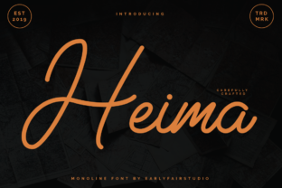 Heima: A Handwritten Font with Cool Charm for Your Small Business