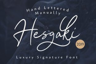 Hesgaki: A Bold Handwritten Font for Crafters and Product Makers