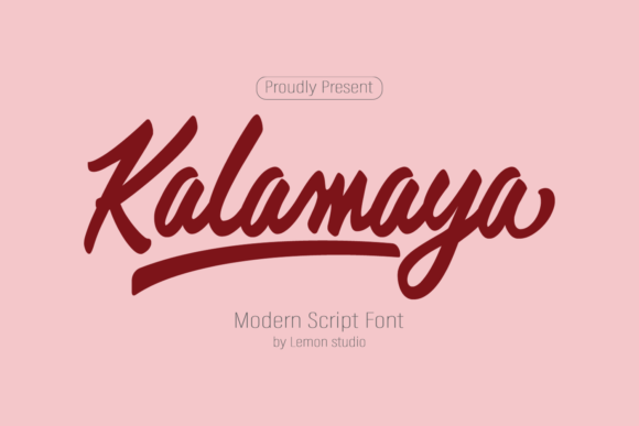 Kalamaya: A Readable Script Typeface for Handmade Products