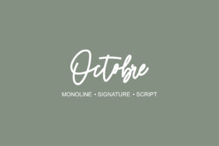 Octobre: A Script Font That Brings Warmth to Small Business Branding