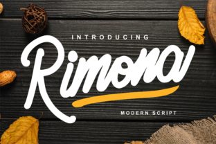 Rimona: A Sweet Script Typeface for Modern Web Design