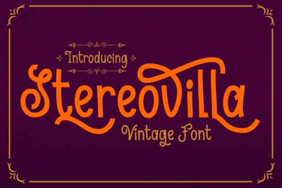 Stereovilla: A Vintage-Inspired Display Font for Modern Web Design