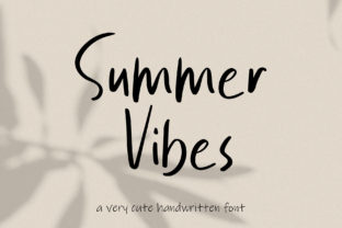 Summer Vibes Font: A Playful Script for Small Business Branding