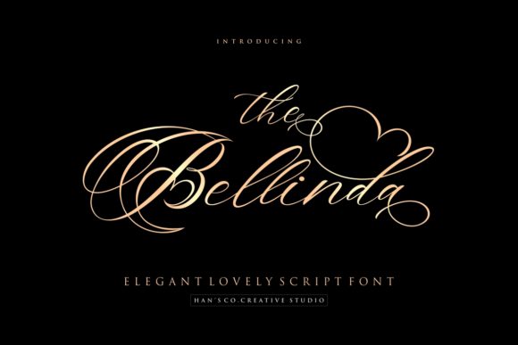 The Bellinda Font Brings Romantic Charm to Handmade Products