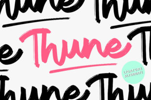 Thune: A Playful Script Font for Editorial Storytelling