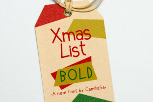Xmas List Bold Typeface Adds Festive Character to Web Designs